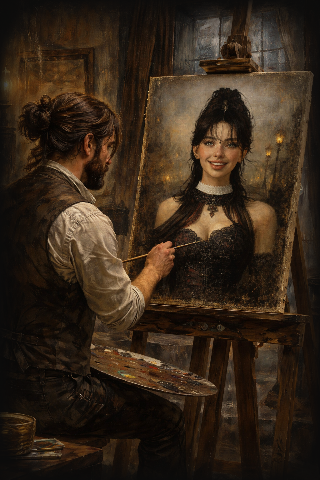 Lia se fait  tirer  le  portrait