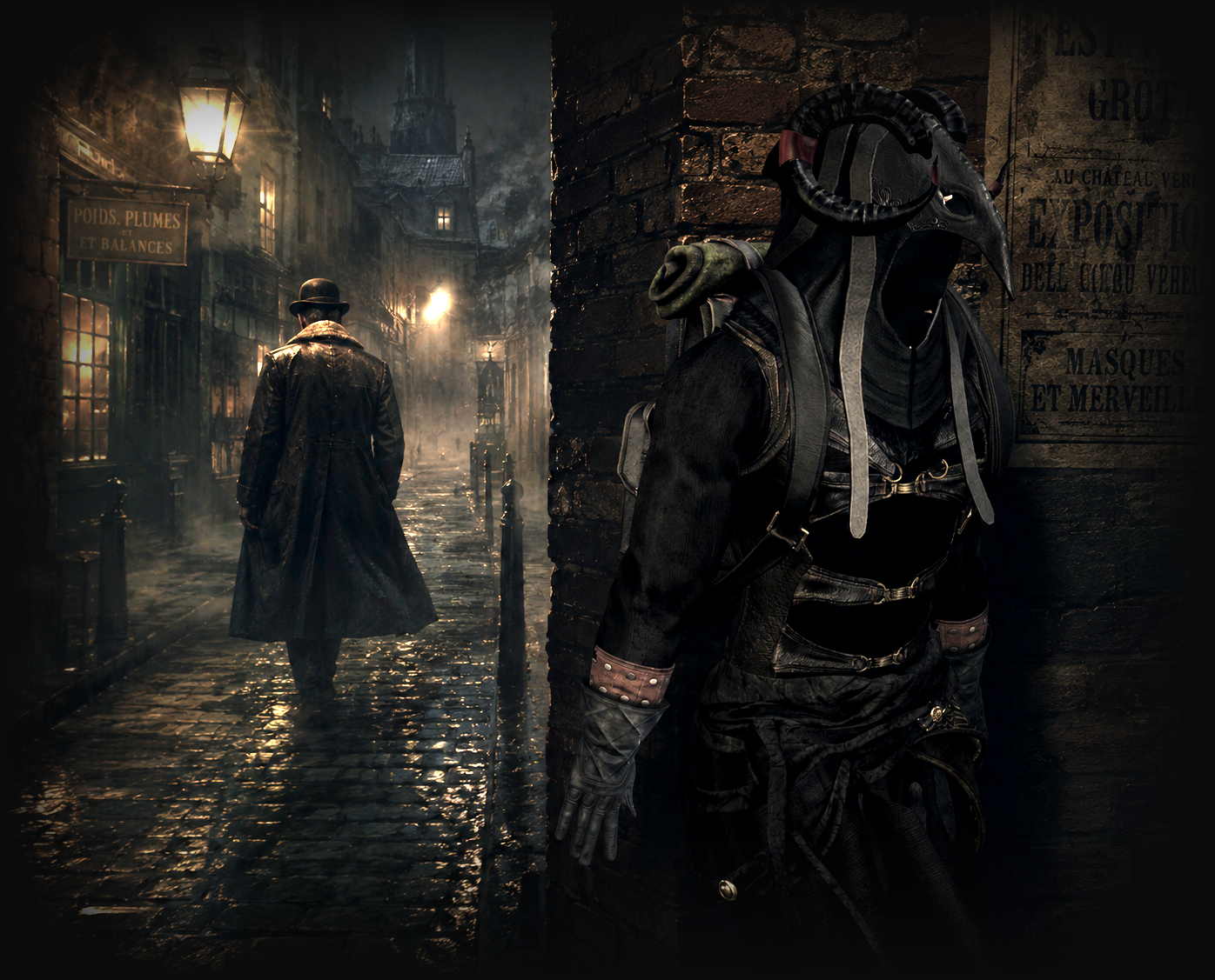 On ne sait jamais qui on peut rencontrer au coin d'une ruelle de Carnival Row.