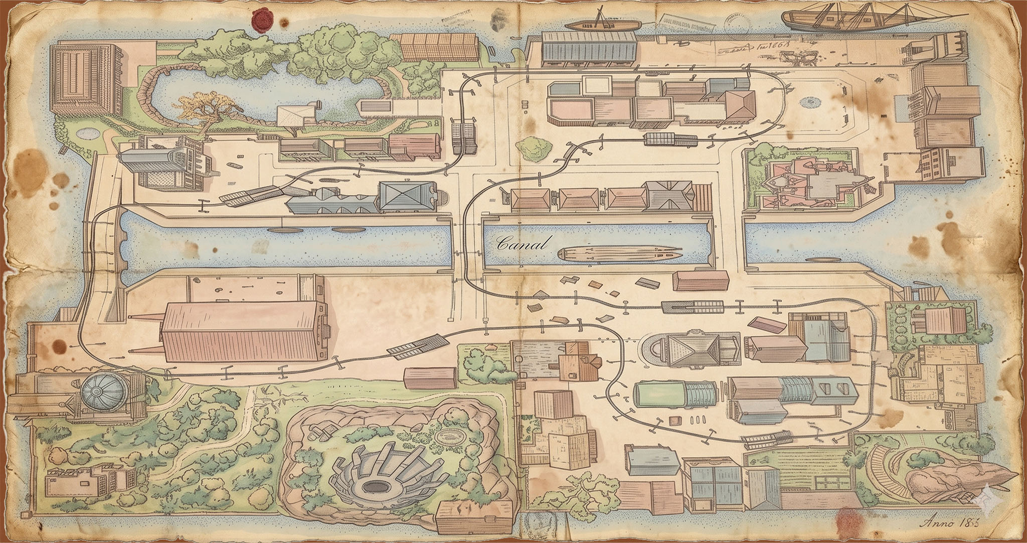 Plan du Burgue